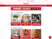 Tablet Screenshot of blog.michaels.com